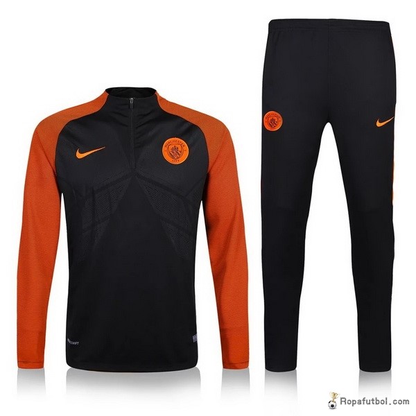 Chandal Negro Manchester City 2016/17 Naranja